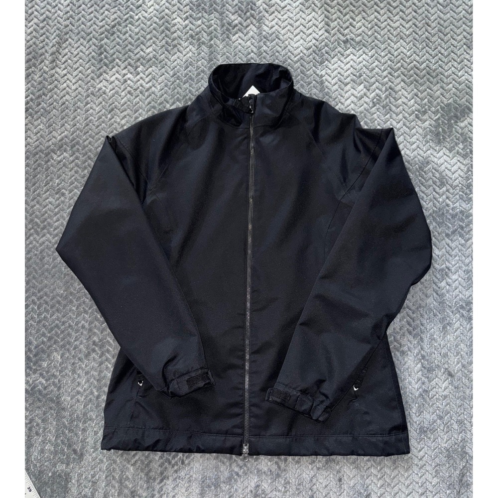 Nike‎ Golf Womens Black Storm Fit Golf Jacket Classic Style Full Zip Size Medium